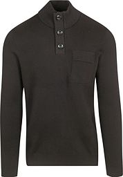 Blue Industry Mocker Pullover Black