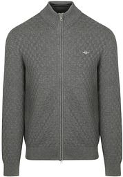 Gant Vest Texture Grey