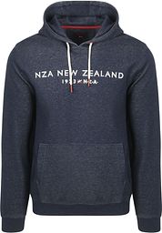 NZA Hoodie Diamond Logo Interlock Melange Icon Navy