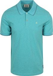 Scotch And Soda Melange Polo Shirt Turqoise