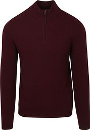 Steppin' Out Half Zip Pullover Merino Wool Burgundy