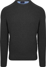 Suitable Lambswool Pullover O-Neck Anthracite