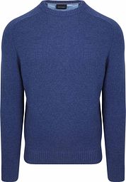 Suitable Lambswool Pullover O-Neck Royal Blue