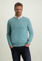 State Of Art Sweater V-Neck Azure Blue
