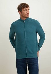 State Of Art Cardigan Zip Structure Petrol Green