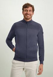 State Of Art Cardigan Zip Navy