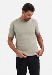 No-Excess Knitted T-Shirt Clay