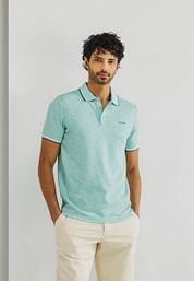 State of Art Polo Slubmelange Light blue