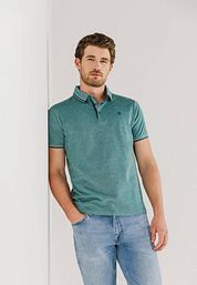 State Of Art Pique Polo Shirt Mint Blue