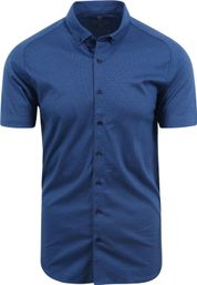 Desoto Short Sleeve Shirt Stripe Blue