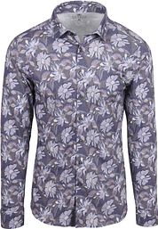 Desoto Shirt Timeless Elegance Print Flowers Blue