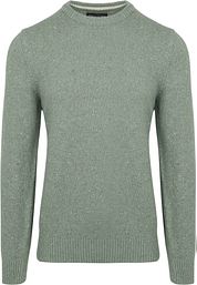 Marc O'Polo Pullover Tweed Wool Blend Green