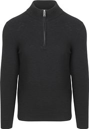 Profuomo Half Zip Pullover Structure Navy