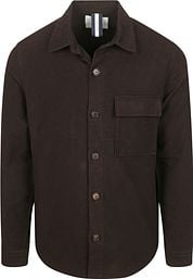 Profuomo Overshirt Moleskin Dark Brown