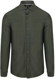 R2 Shirt Dobby Knitted Dark Green