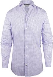 Steppin' Out Shirt Slim-Fit Checks Blue Red