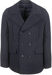 Suitable Caban Coat Wool Navy