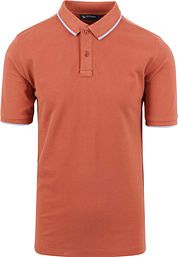 Suitable Respect Polo Shirt Tip Ferry Terracotta