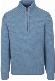 BOSS Pull Half Zip Kurano Blue