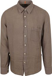 BOSS Relegant Shirt Linen Taupe