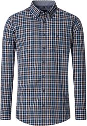 Casa Moda Casual Shirt Checks Navy Multicolour  