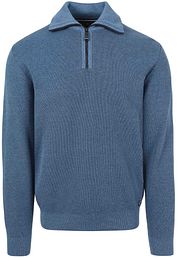 Casa Moda Halfzip Pullover Blue