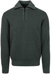 Casa Moda Halfzip Pullover Dark Green