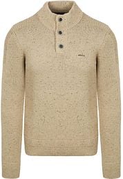 NZA Pullover Mocker Conor Melange Warm Beige