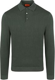Suitable Compact Cotton Polo Shirt Dark Green