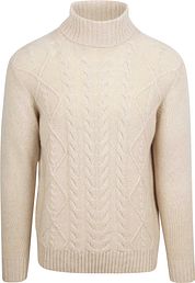 Suitable Turtleneck Cable Wool Ecru 