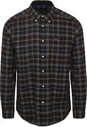 Barbour Fortrose Shirt Tartan Navy Brown