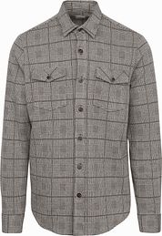 Blue Industry Overshirt Print Brown 