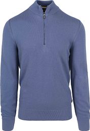 BOSS Ebrando-P Half Zip Sweater Blue