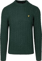 Lyle & Scott Cable Pullover Dark Green
