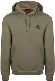 Napapijri Badge Hoodie Olive Green