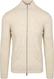 Profuomo Cardigan Merino Wool Ecru