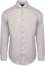 Suitable Shirt Jacquard Luxe Beige