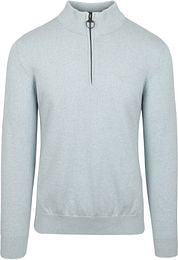 Barbour Half Zip Pullover Light Blue