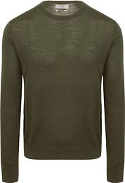 King Essentials The John Pullover Merino Army Green