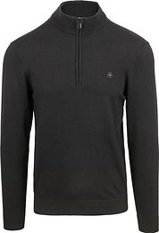 No Excess Half Zip Pullover Black