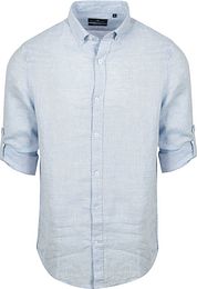 Steppin' Out Shirt Linen Light Blue
