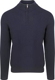 Steppin' Out Half Zip Pullover Merino Wool Navy