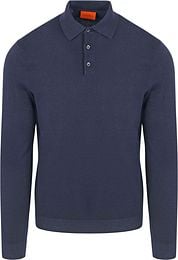 Suitable Compact Cotton Polo Shirt Navy