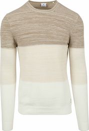 Blue Industry Pullover Stripes Beige