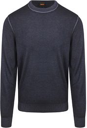 BOSS Pullover Astefano Wool Navy