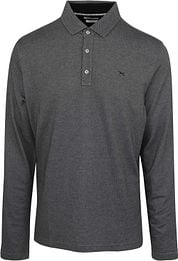 Brax Longsleeve Polo Melange Black
