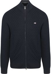 Gant Vest Texture Navy
