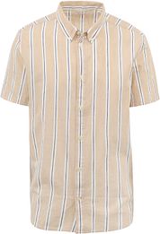 KnowledgeCotton Apparel Shirt Stripe Beige 