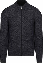 State Of Art Cardigan Structure Melange Navy