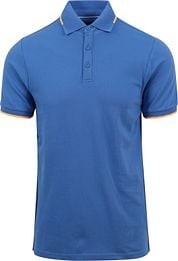 Suitable Fluo B Polo Shirt Blue
